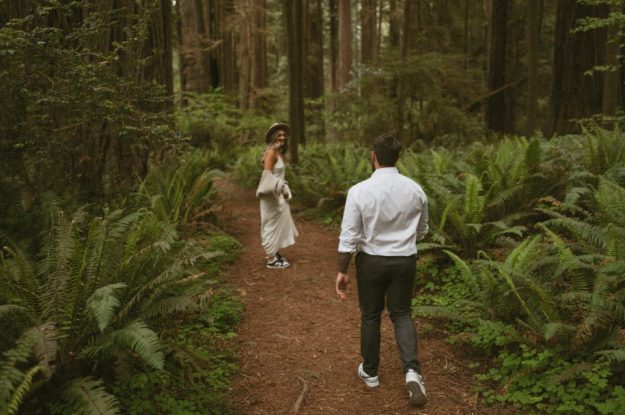 Dreamy Oregon Coast + Redwoods Bridal Portraits
